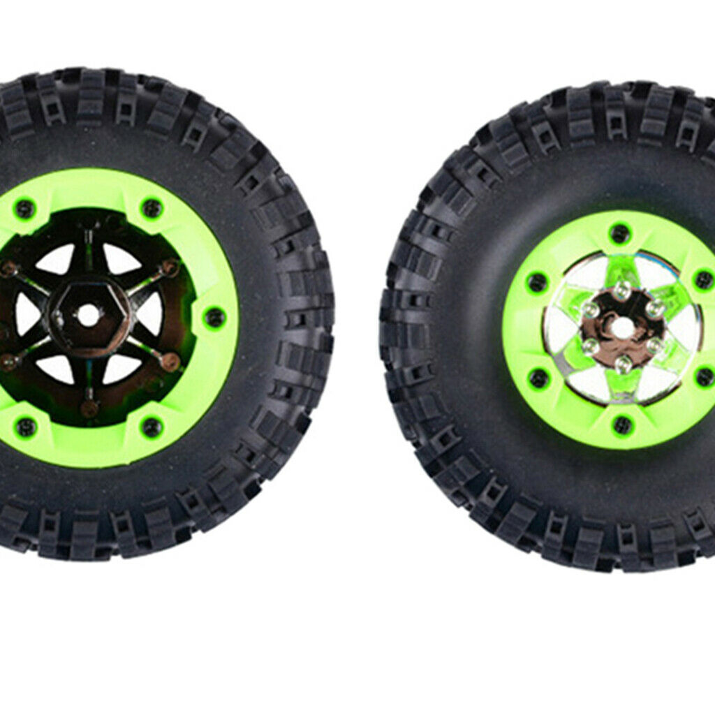 2X RC Car Right Rubber Tires for WLtoys 12428 1/12 RC Car Buggy Crawler Accs