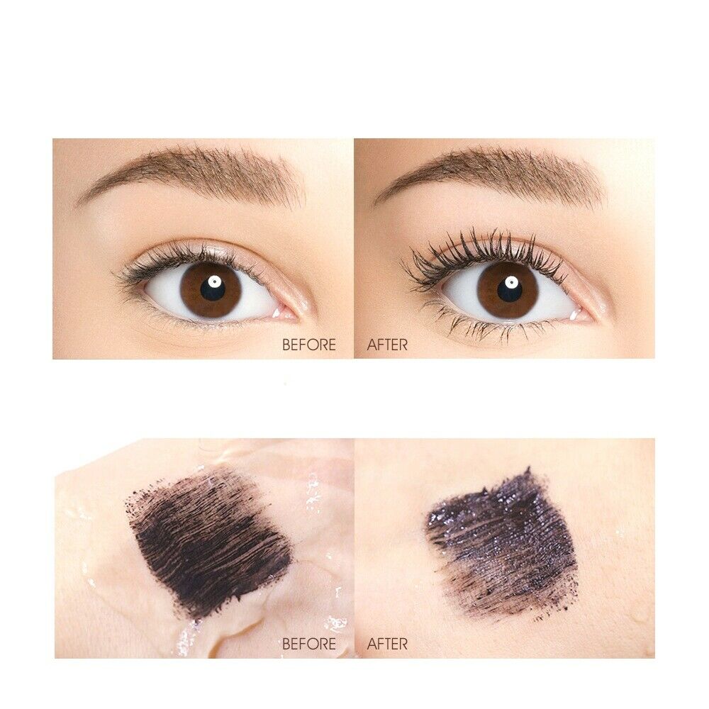 Mascara Black Long Curling Eyelash Eyes Cosmetics Waterproof Silk Fiber Mascara