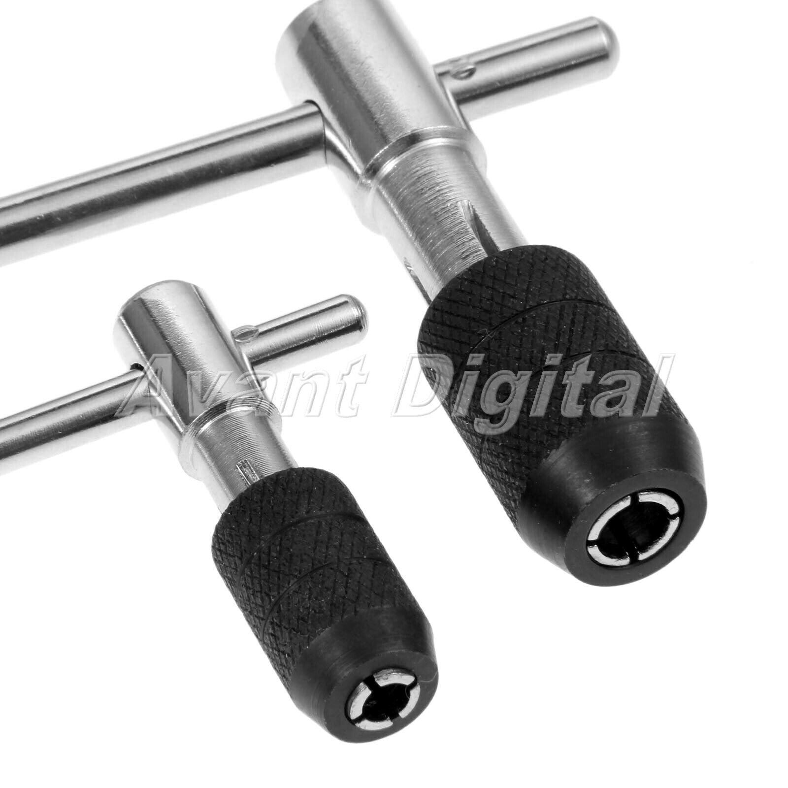 Steel M3-M6 M5-M8 M6-M12 T-Handle Screw Tap Drill Wrench Kit Metalworking Tool