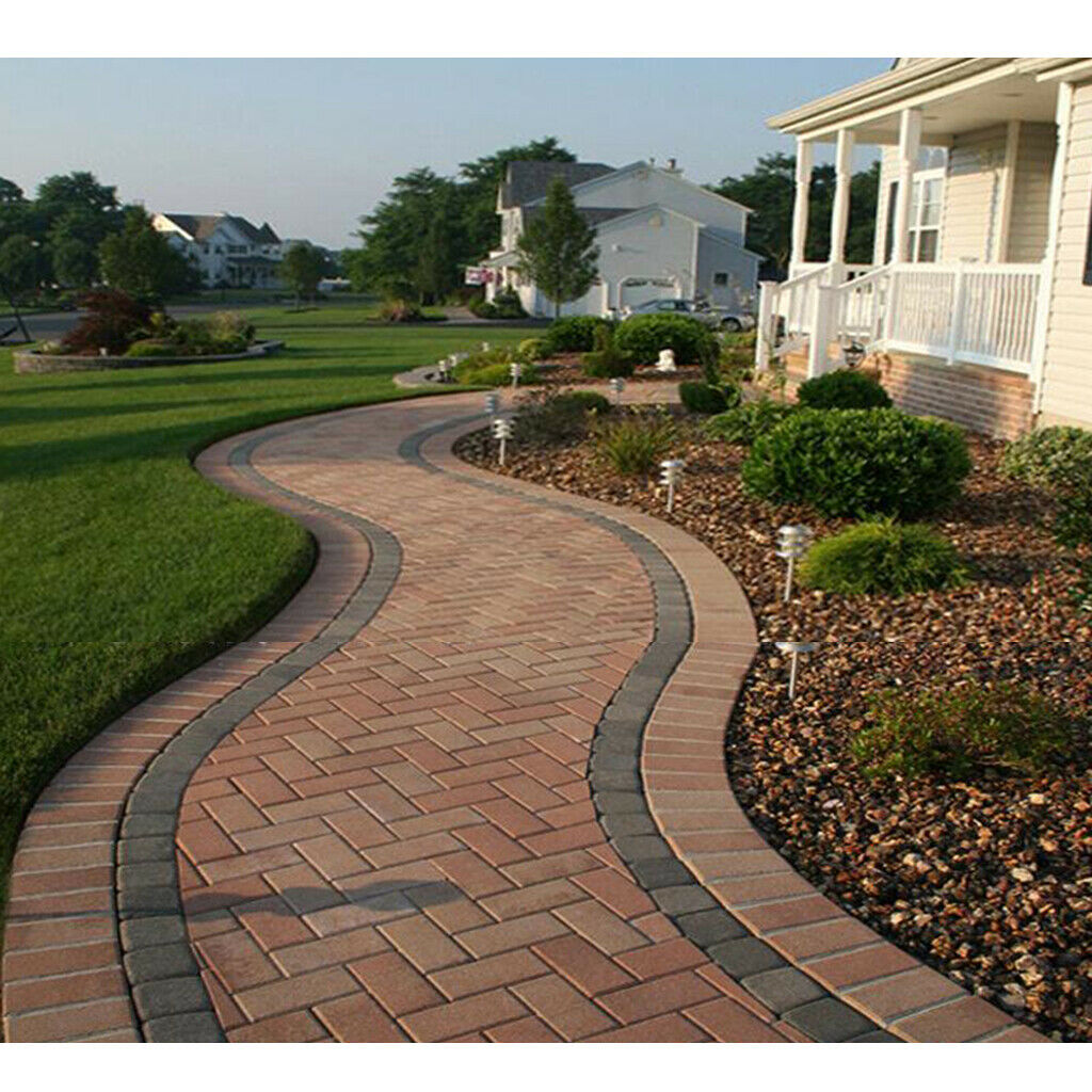 Garden Path Paving Pavement Mold DIY Step Stone Walkway Maker Mould Black