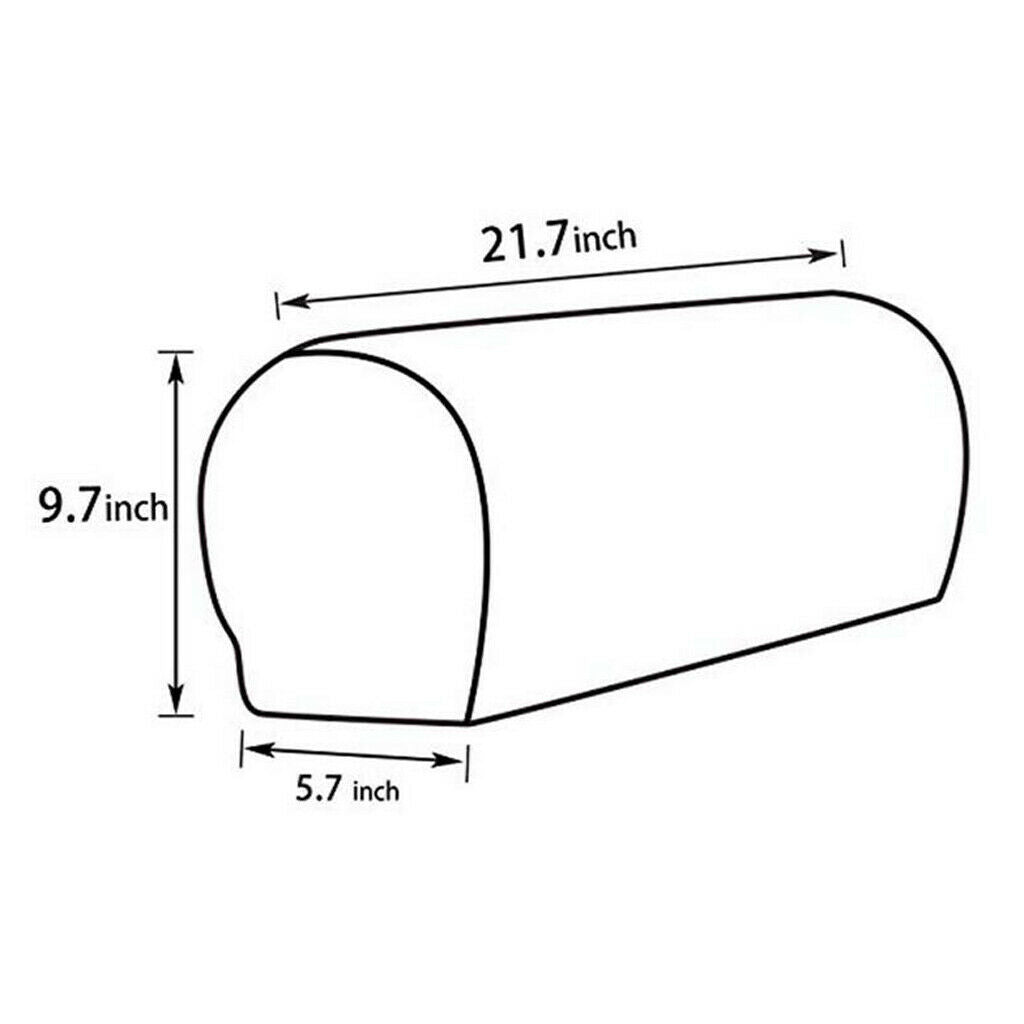 2 Pairs Thickened  Furniture Sofa Armrest Covers Protectors with Flannel Checked