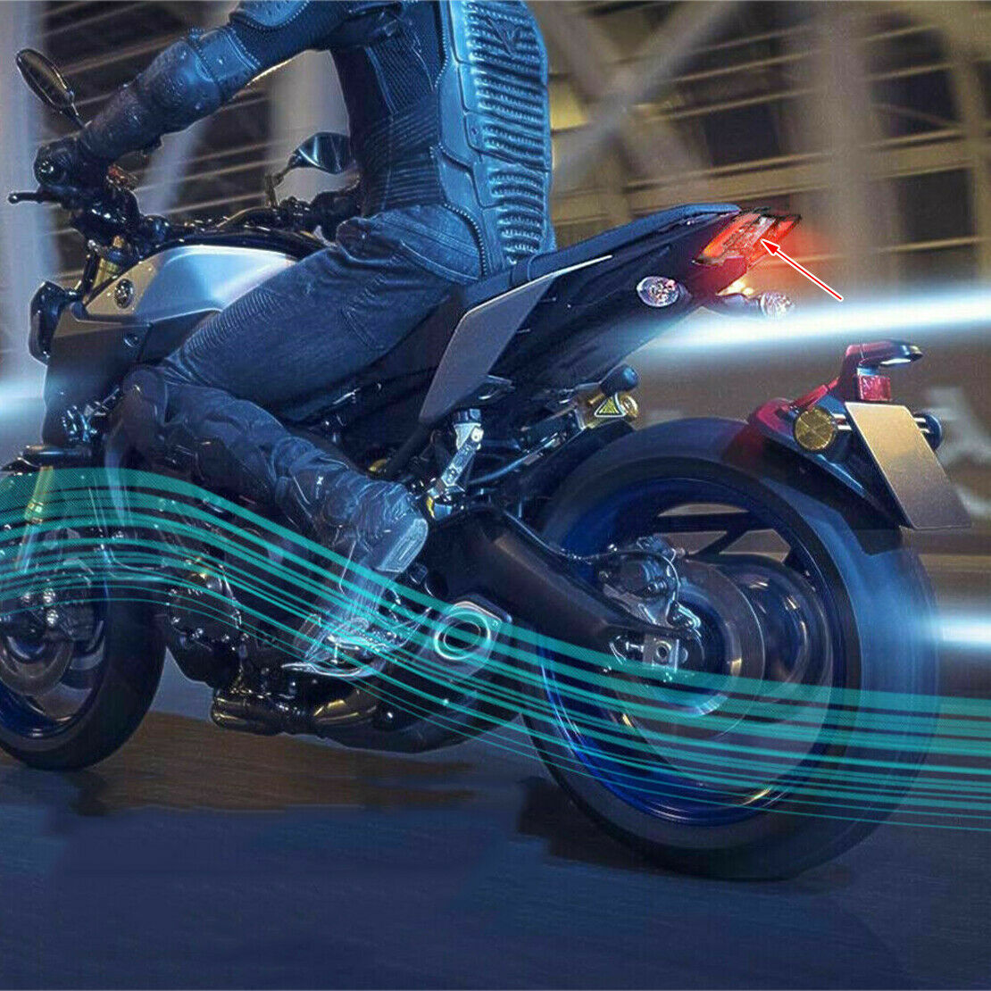 Clear Rear/Tail Light Stop Integrated Light LED Fit For Yamaha MT09 FZ09 2017-20