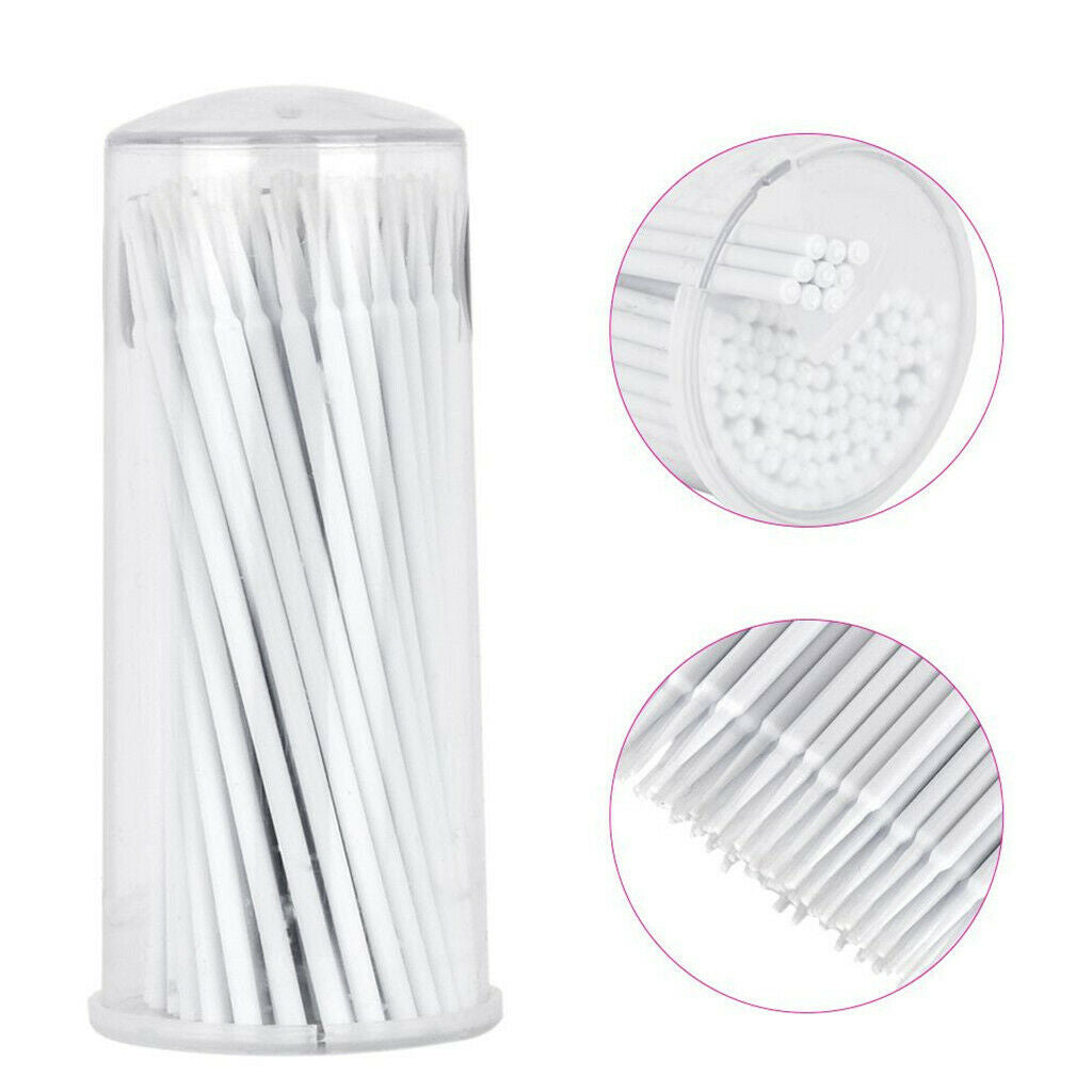 200Pcs Micro Applicators Brushes, Disposable Eyelash Extension Swabs Tattoo