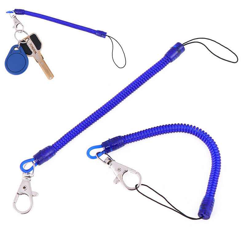 2X Retractable phone spring elastic rope security tool anti-lost keychain.l8