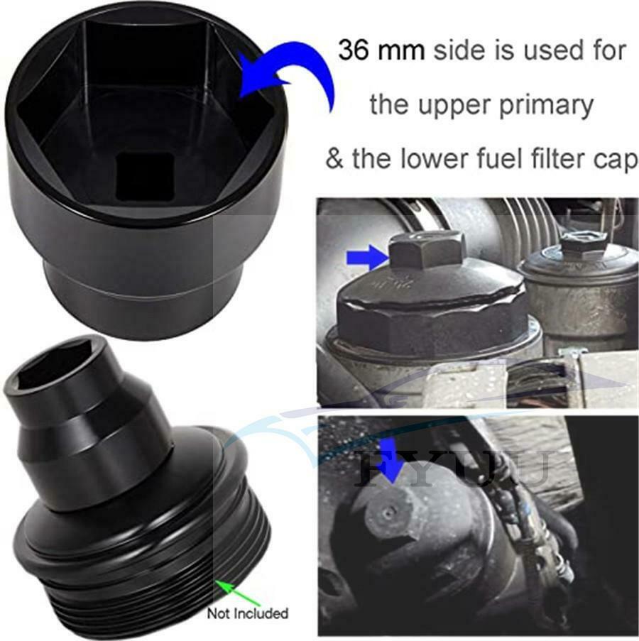 24/35/36mm Fuel Filter Cap Remover Installer Assistant For Ford 6.0/6.4L 03-10