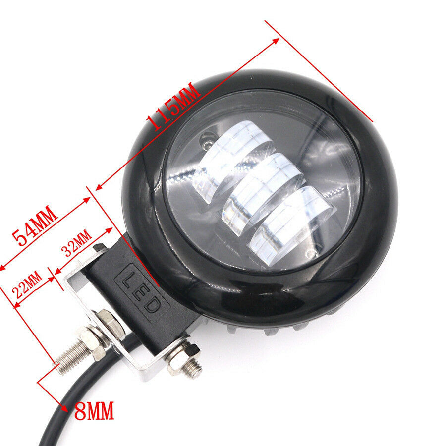 Durable Round 72W Car LED Light Bar Spot Combo 10800Lumens Headlight Work Light