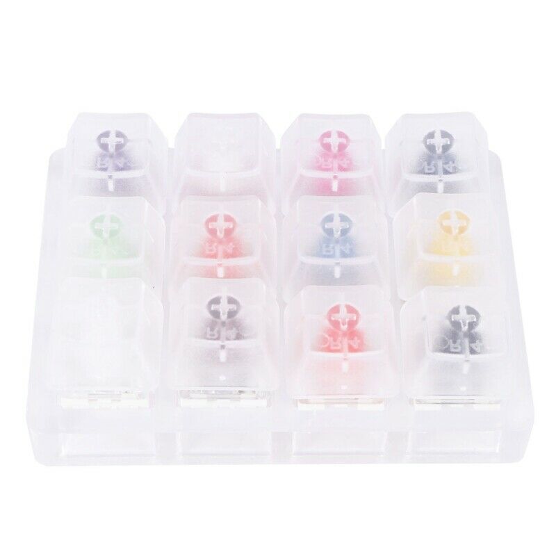 Acrylic Keyboard Tester 12 Clear Plastic Keycap Sampler for Kailh Box MechanicO1
