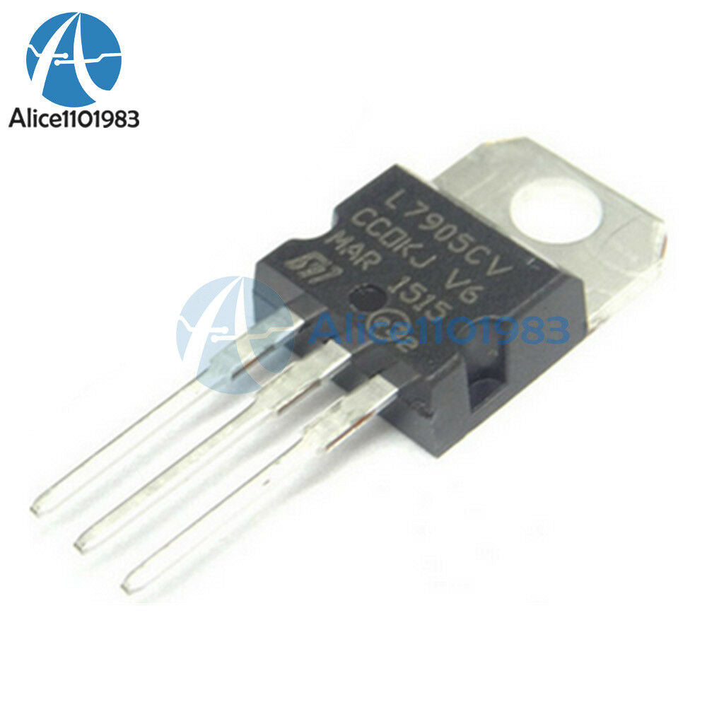 10pcs L7905CV L7905 LM7905 Voltage Regulator IC - 5V 1.5
