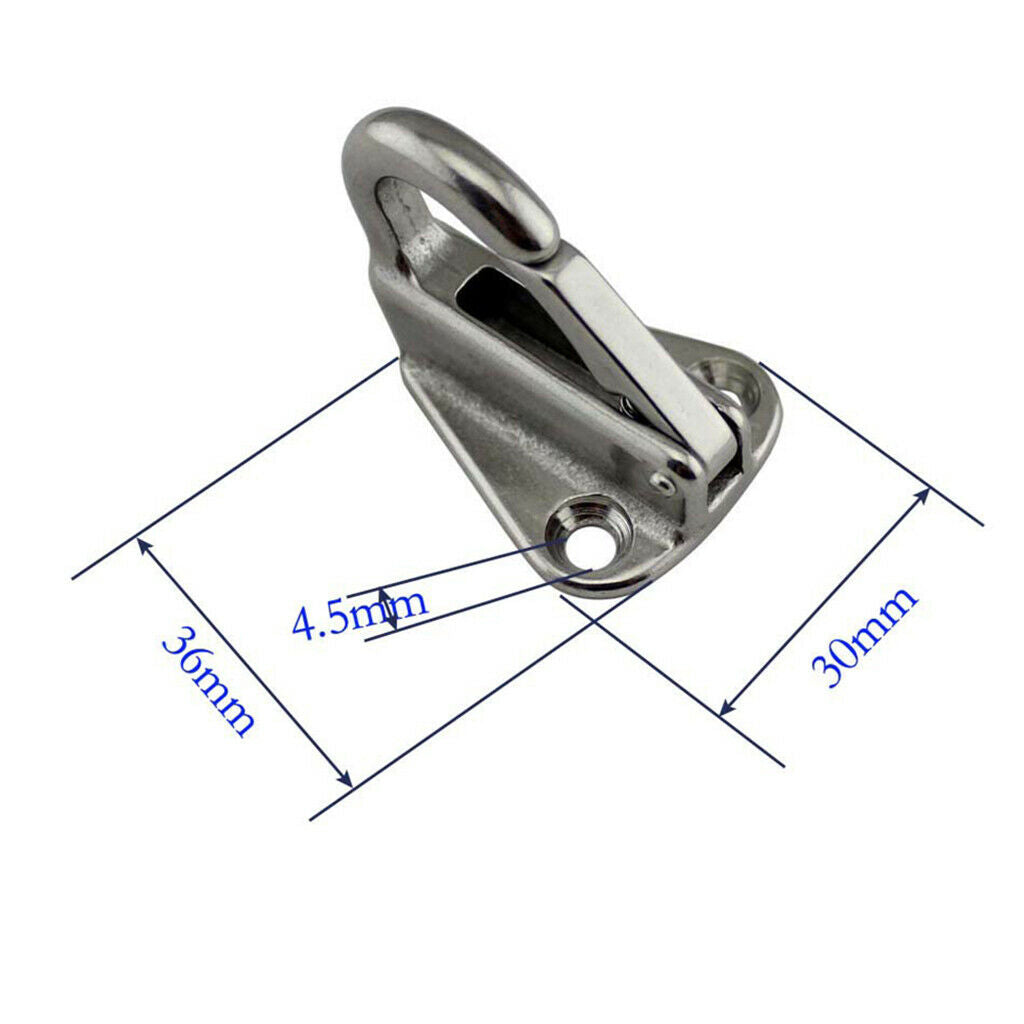2 Packs Boat Tug Spring Snap Fending Hook Locked Fender Hooks Attach Rope