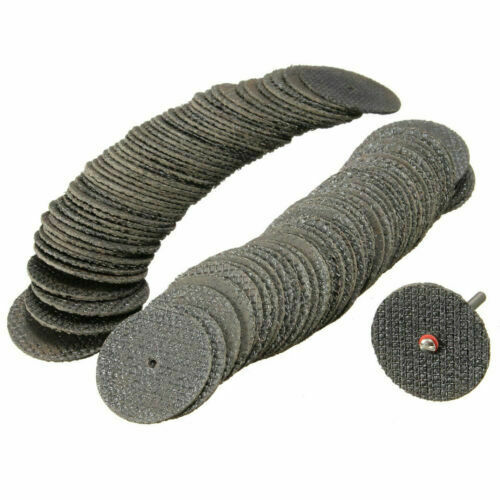 100pcs 32mm Fiberglass Reinforced Cut Off Wheel Discs Rotary Tool With Mandrel