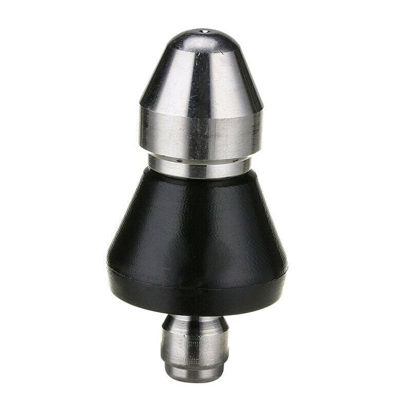 1 Front 6 Rear 1/4 Quick High Pressure Sewer Drain Pipe Dredging Cleaning Nozzle