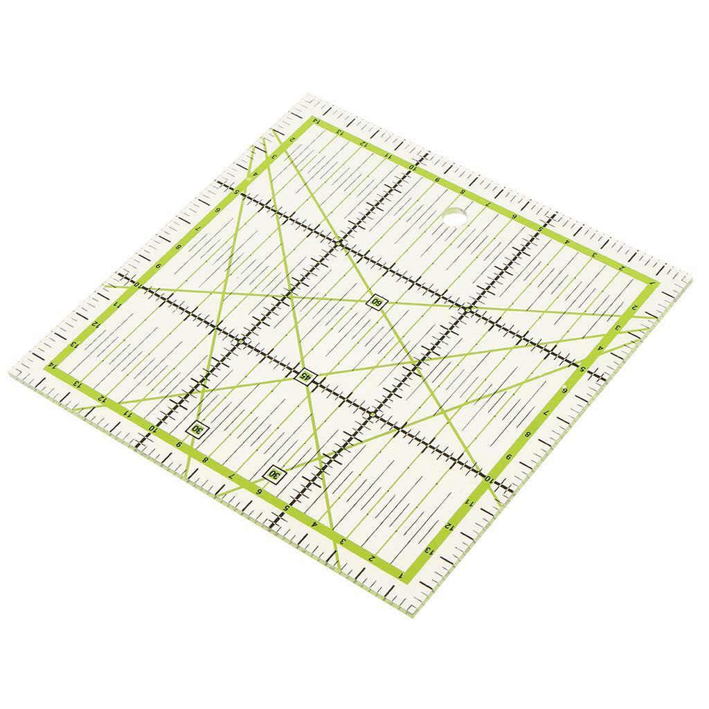 4Pcs Plastic Quilting Ruler Set Craft Patchwork Inch Sewing Templates