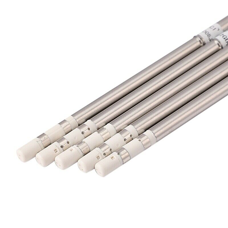 5Pcs/Lot Series Solde Iron Tips for HAKKO T12 Handle DIY Kits LED Vibration SwA4