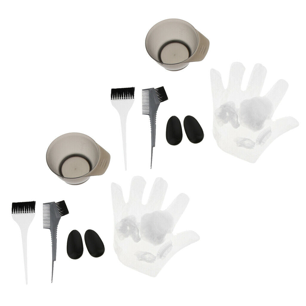 2 Pcs. Premium Coloring Bowl with Coloring Brush for Hairdressing Salon,