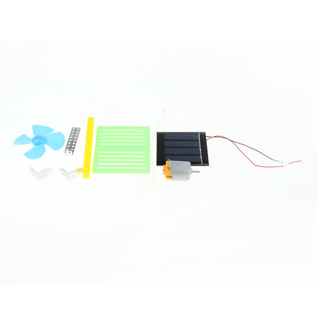Novel Solar Powered Electric Fans DIY Physics Motor Circuit Device Kit Science