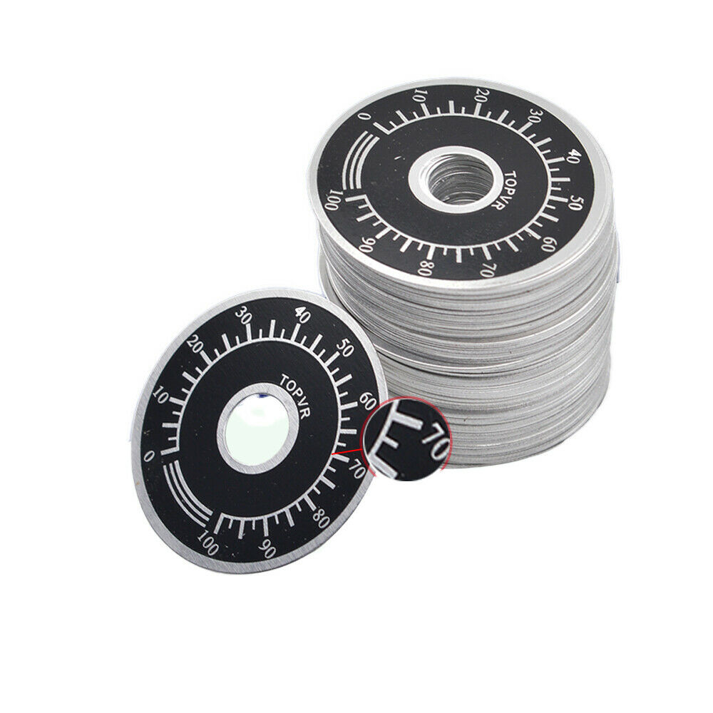 5pcs TOPVR 0-100 potentiometer knob scale digital scale Dial WTH118 WX112