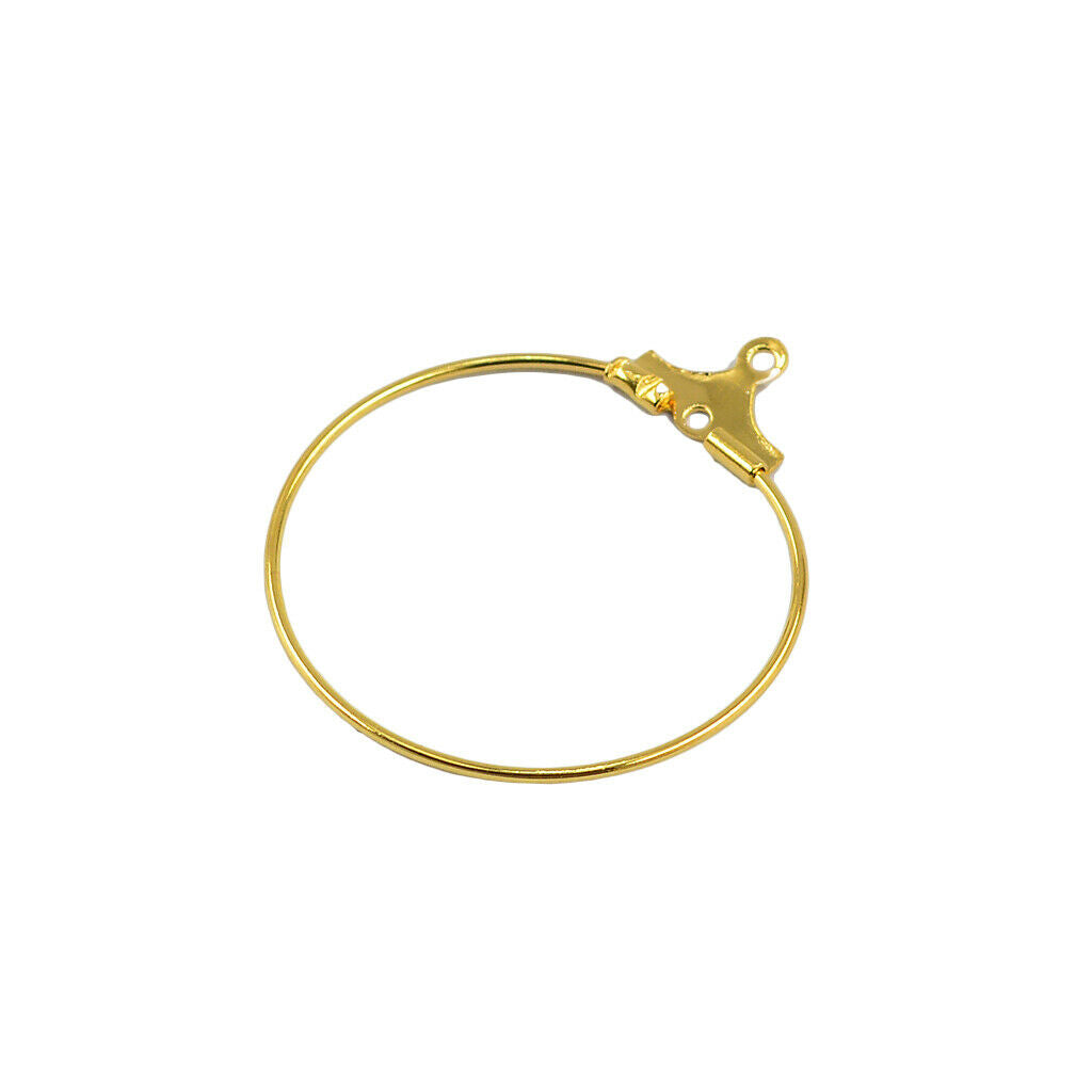40 Pieces 28x25mm Big Round Hoop Circle Earrings Classic Fashion Woman's Ear