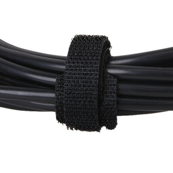 4x 10 pcs 8 inch Hook Loop Fastening Cable Cord Ties Wire Cords Reusable