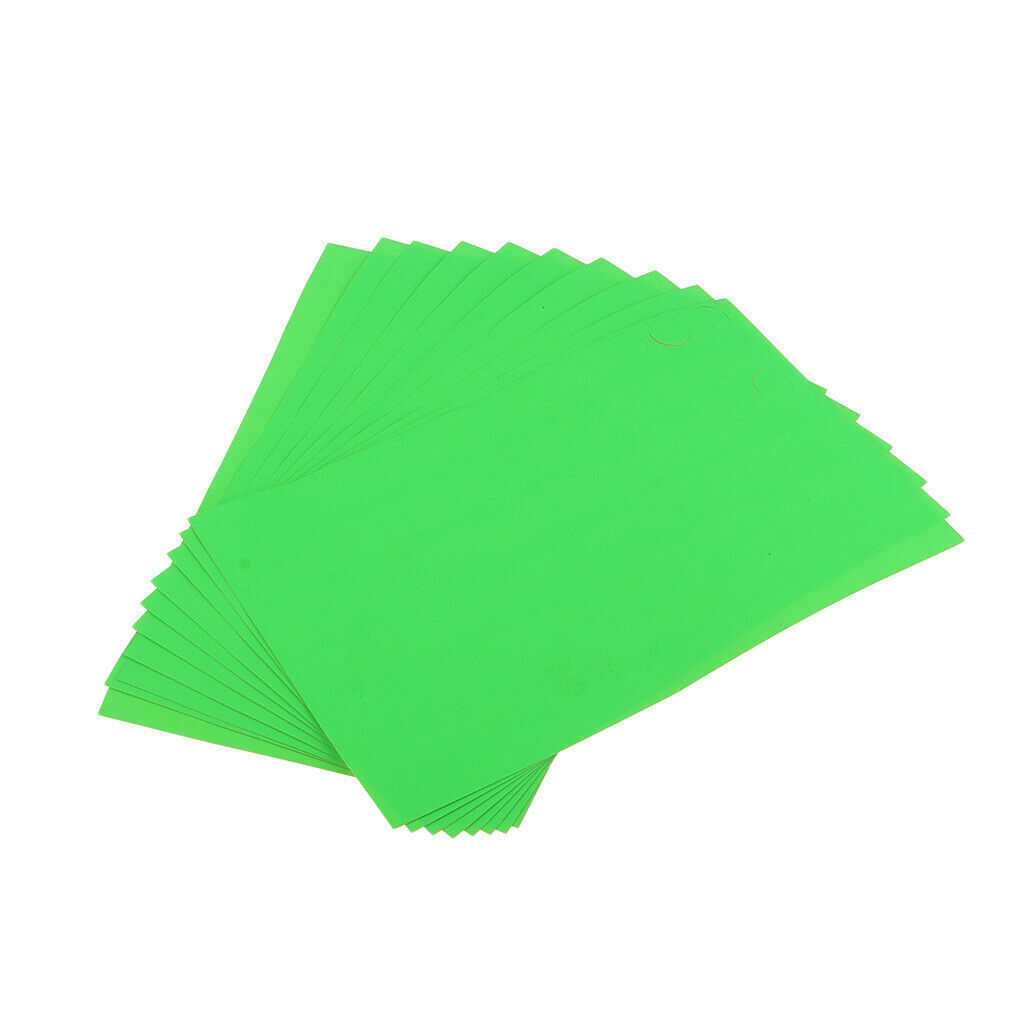 Pack of 10 0.4-inch Diameter Round Color Coding Dot Labels, Bright Neon Green