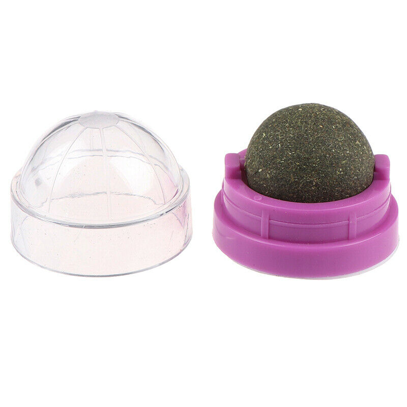 Catnip Ball Set Self-adhesive Rotated Catnip Silvervine Lick Ball For N J.l8