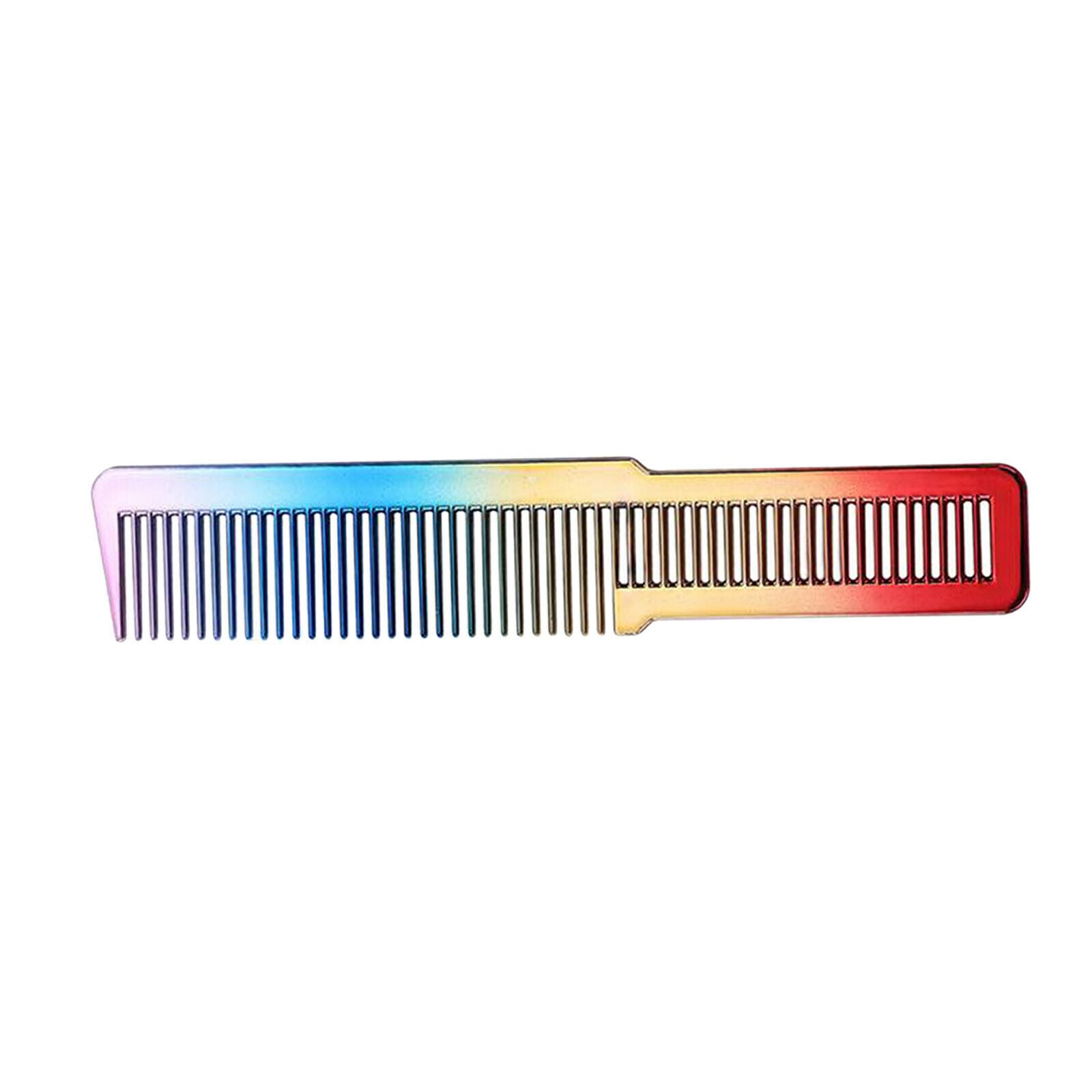 Electroplating Hair Cutting Comb Salon Hairdressing Comb Barber Comb Flat Top