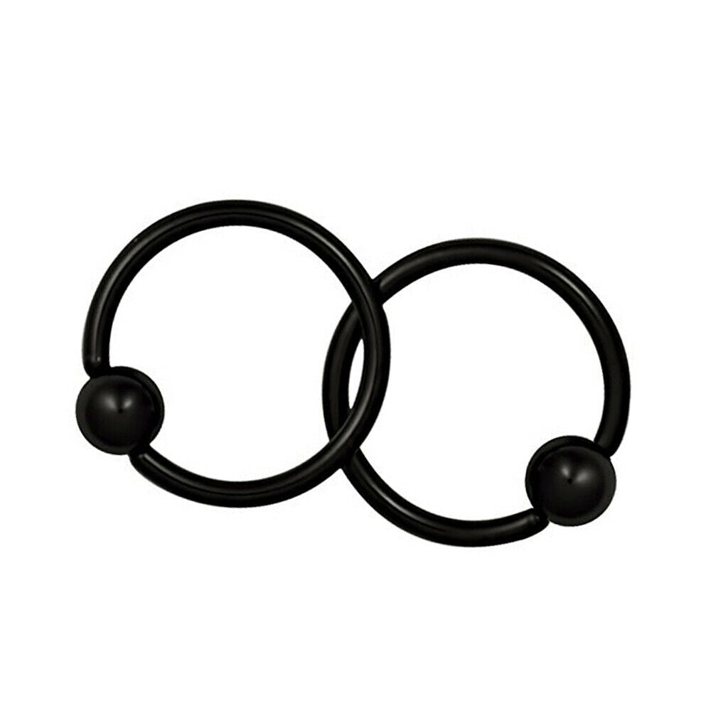 5 Pairs 16G 4mm Captive Bead Nose Earring Hoop Piercing Rings for Men Women