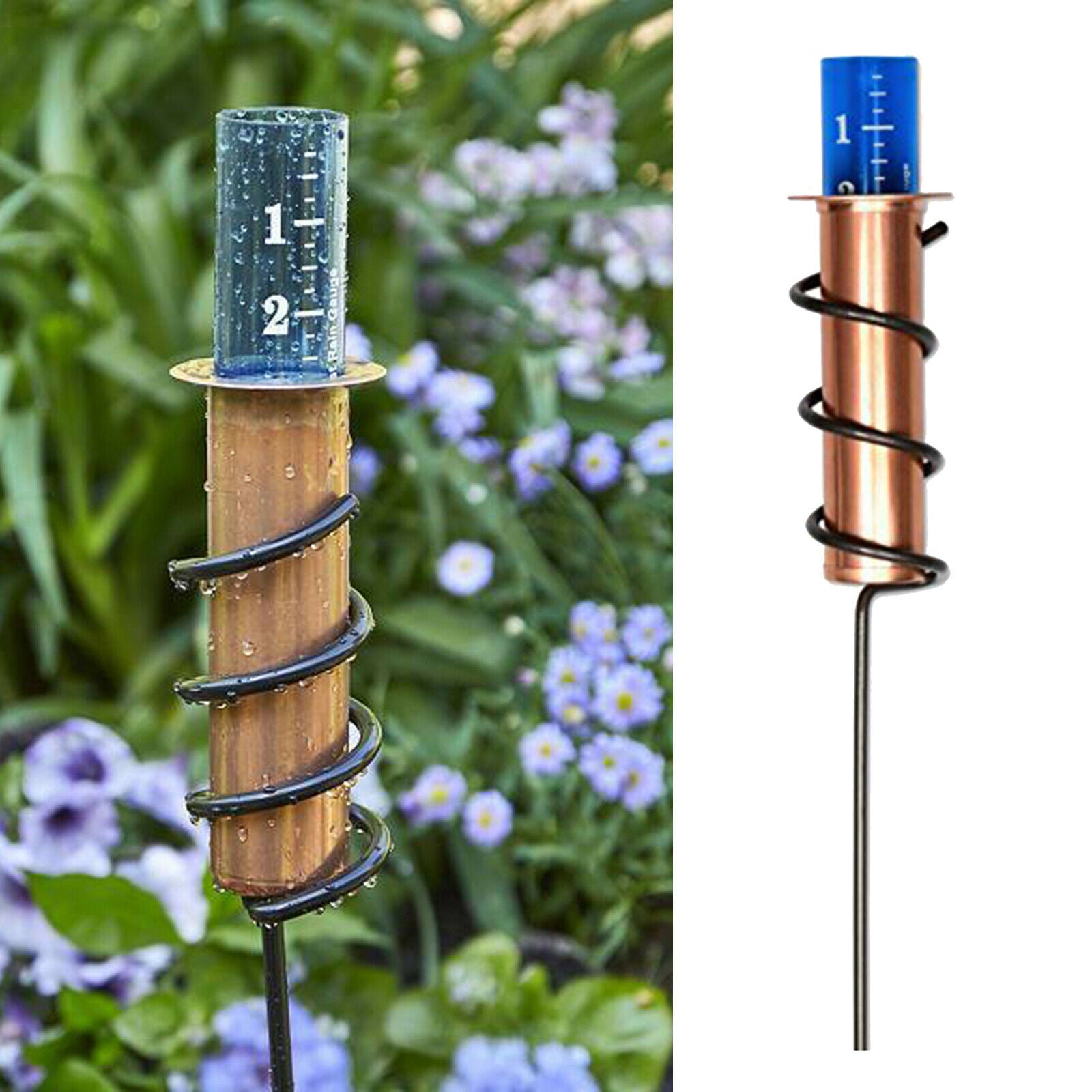 Durable 14cm Rain Gauge Water Gauge Big Numbers for Outdoor Garden Ornaments