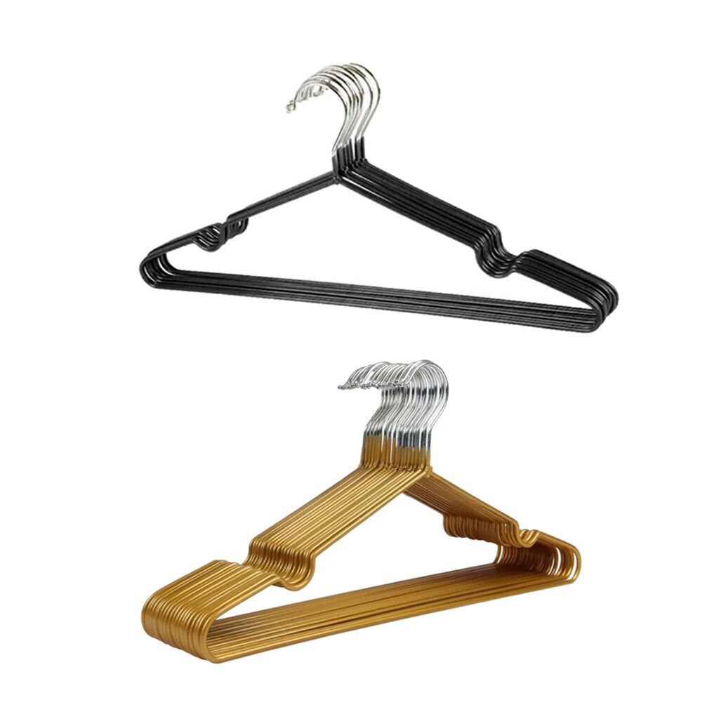 20pcs Steel Clothes Hanger Clothing Storage Rack Organizer Bedroom Bathroom