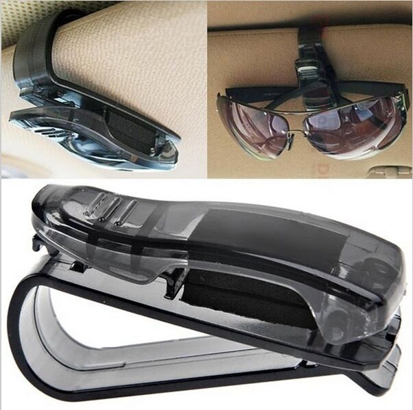 Car Use Glasses Clip On Car Sun Visor Ticket Card Holder Sun Glasses Case 1pc