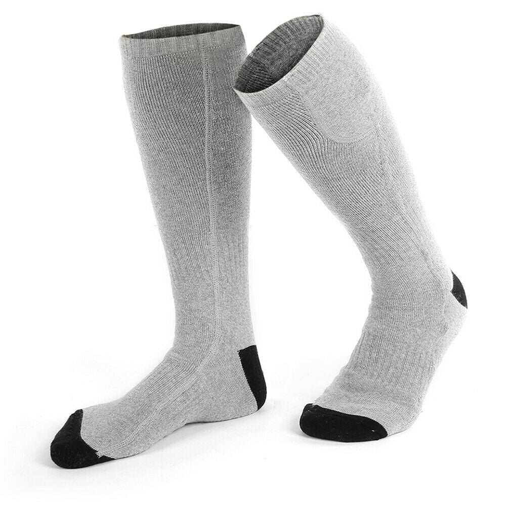 Battery Electric Heated Socks Feet Warmer Outdoor Warm Socks Winter Thermal NEW