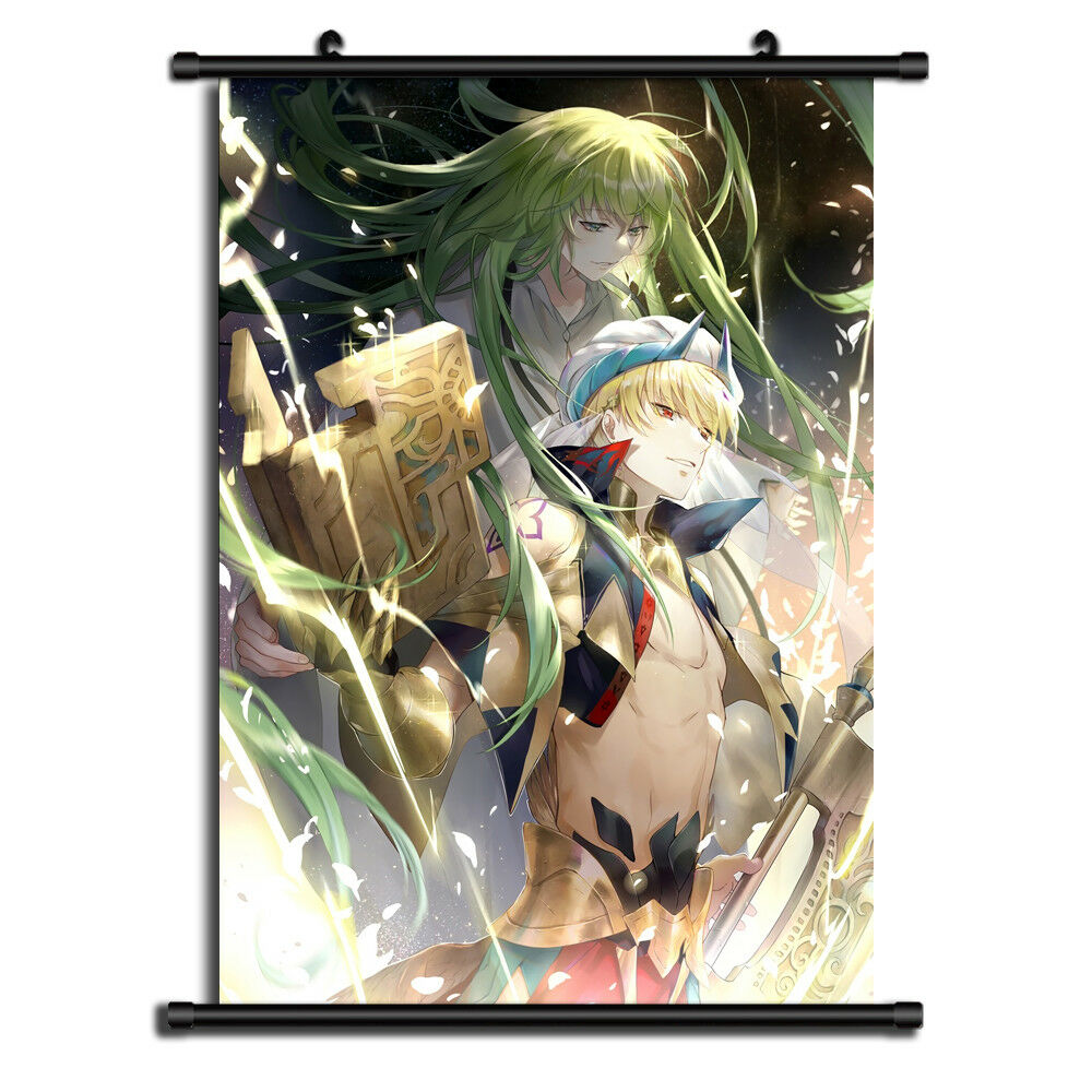 fate grand order gilgamesh enkidu Anime Wall Art Home Decoration Scroll Poster