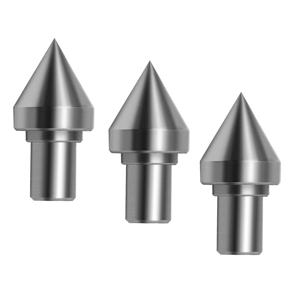 3Pcs 5/16inch Shank Woodworking Turning Live Bearing Tailstock Center Tool