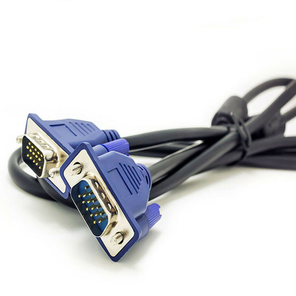 VGA-VGA Standard 15-Pin VGA Male to VGA Male Cable 4.9Feet/1.5Meters