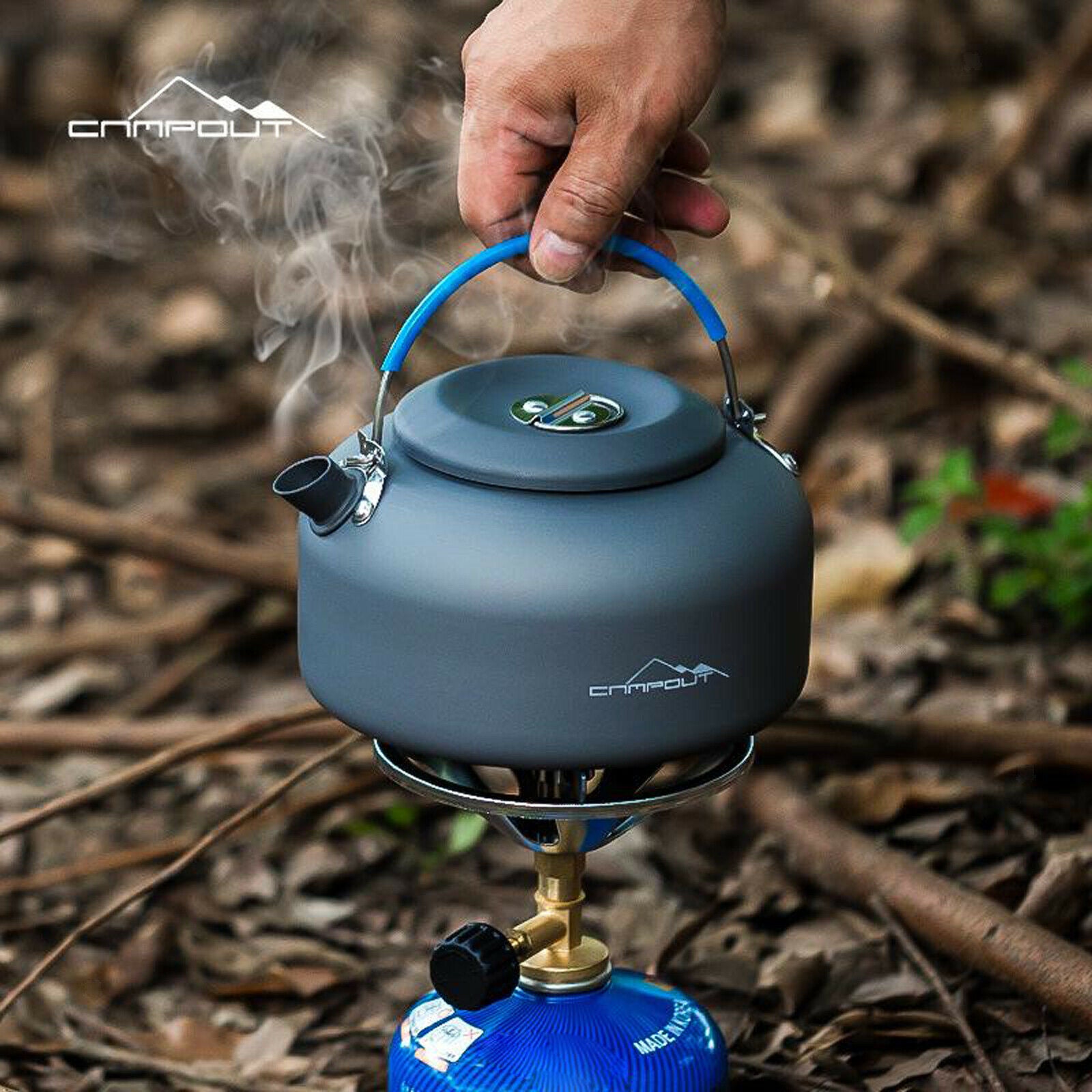 Portable Camping Water Kettle Coffee Pot Travel Campfire Teapot Ultralight