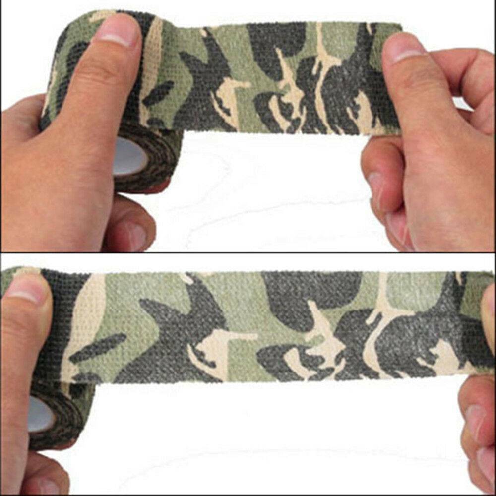 Practical Camo Gun Hunting Waterproof Camping Camouflage Stealth Duct Tape Wrap/