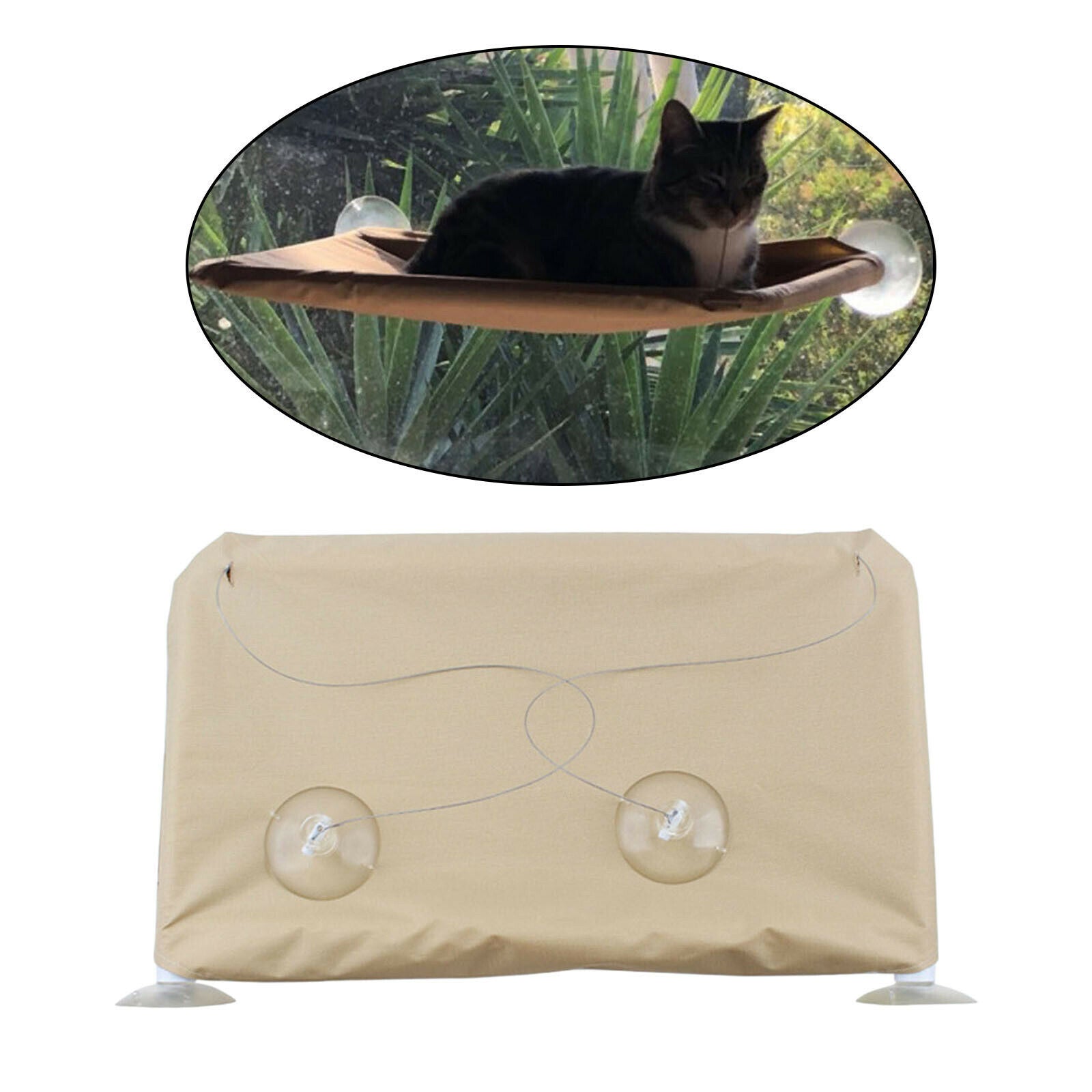 Cat Window Perch Hammock Rest Seat Heavy Duty Suction Cup Shelf Space Saving