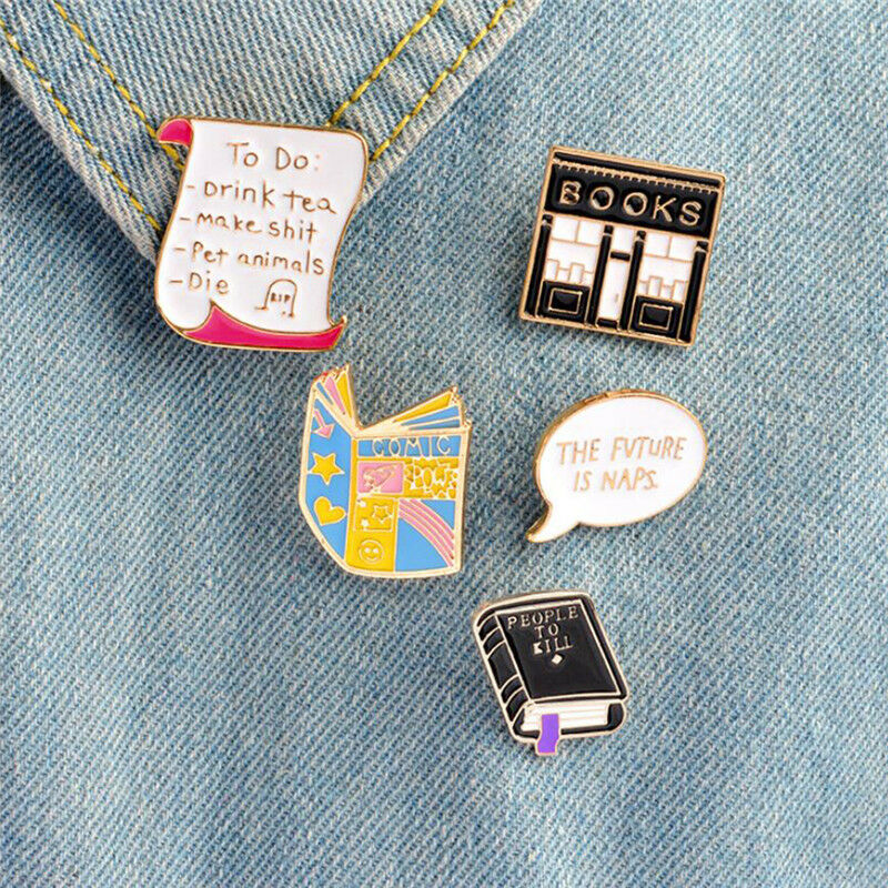 5PCS/Set Cartoon Enamel Collar Brooch Pins Badge Corsage Brooch Jewelry Gi.l8