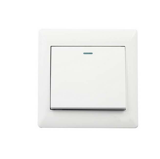 1x Universal 10A Power 1 button Wall Plate Light Lamp Bulb Switch Socket Panel