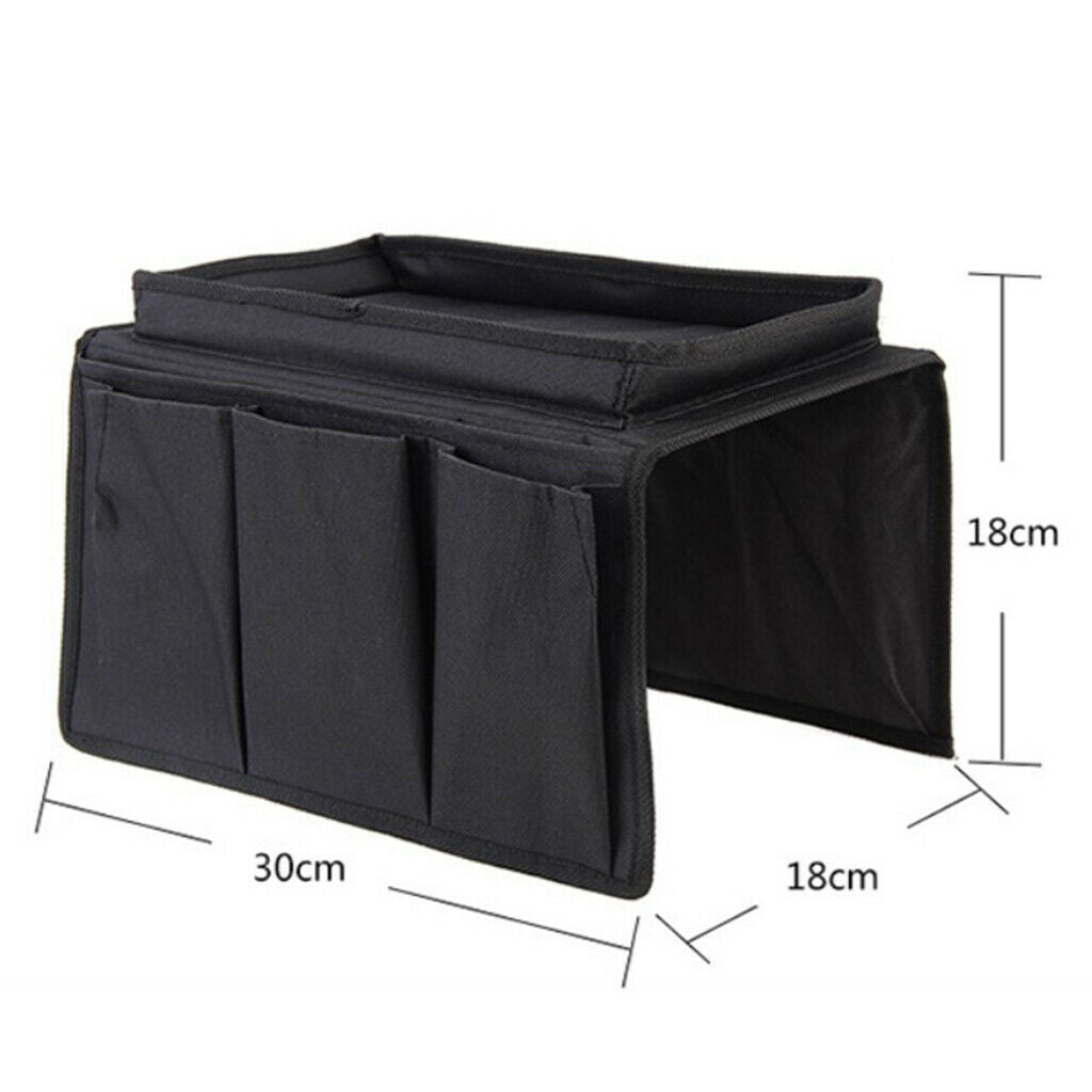 2pcs Premium Sofa Couch Armrest Organizer, Water-resistant Tray Storage Holder