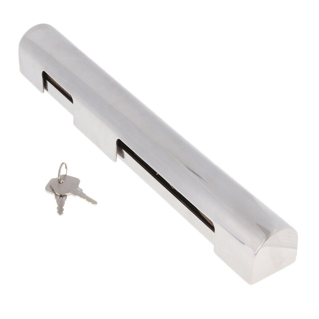 Stainless Steel Boat 12" 300mm Outboard Motor Lock with 2 Keys