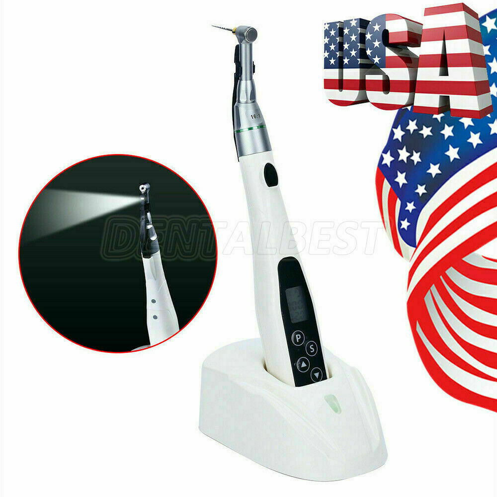 Dental Mini 16:1 Contra Angle LED Endo Motor Root Canal Treatment Wireless