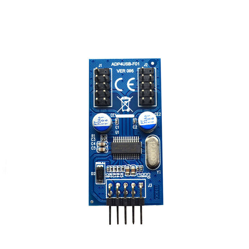 Motherboard 9Pin USB Header to 2 Male Adapter Card USB2.0 9Pin to Dual 9Pin CoZ5