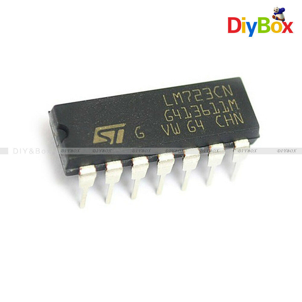 5PCS 2-37V LM723CN LM723 Adjustable Voltage Regulator150m