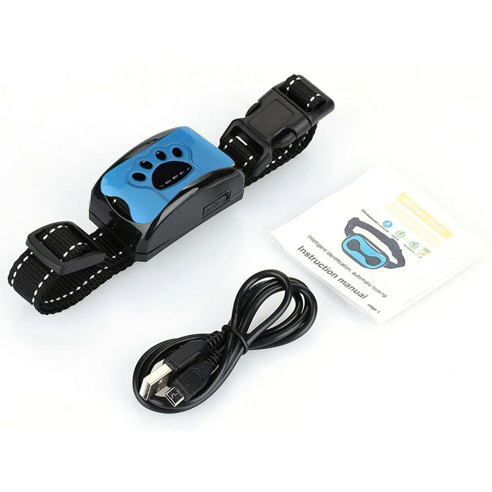 Dog No Bark Collar Small Medium Large Dogs Anti Barking Control Training Equipme
