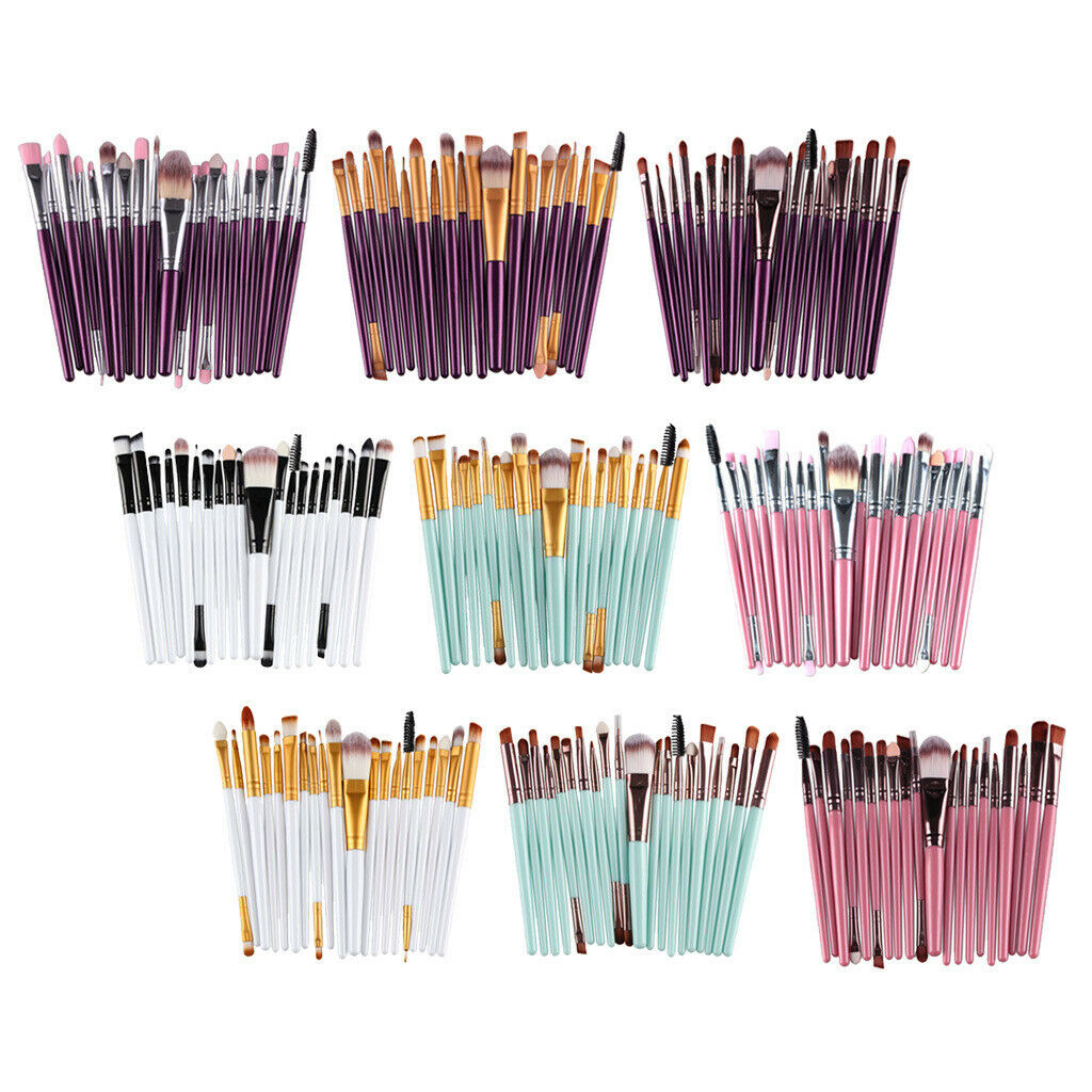 20Pcs Professional Makeup Brush Set Cosmetic Brushes for Blending Eye Shadow