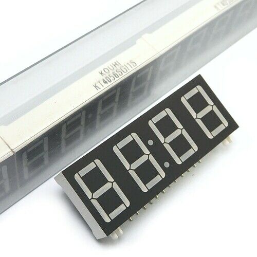 [10pcs] KT4056SGI LED 4X7 Charact Yellow 7-SEGMENT SIL12