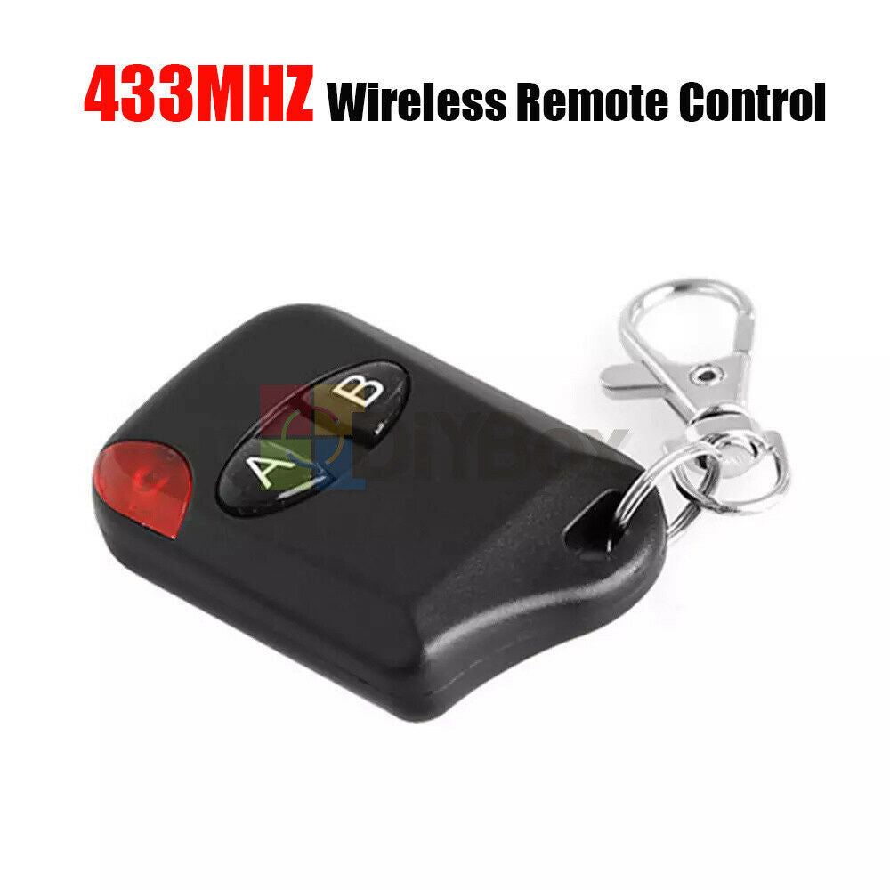 DC 12V 2 Button 433MHz RF Wireless WIFI Remote Control Transmitter Garage Door