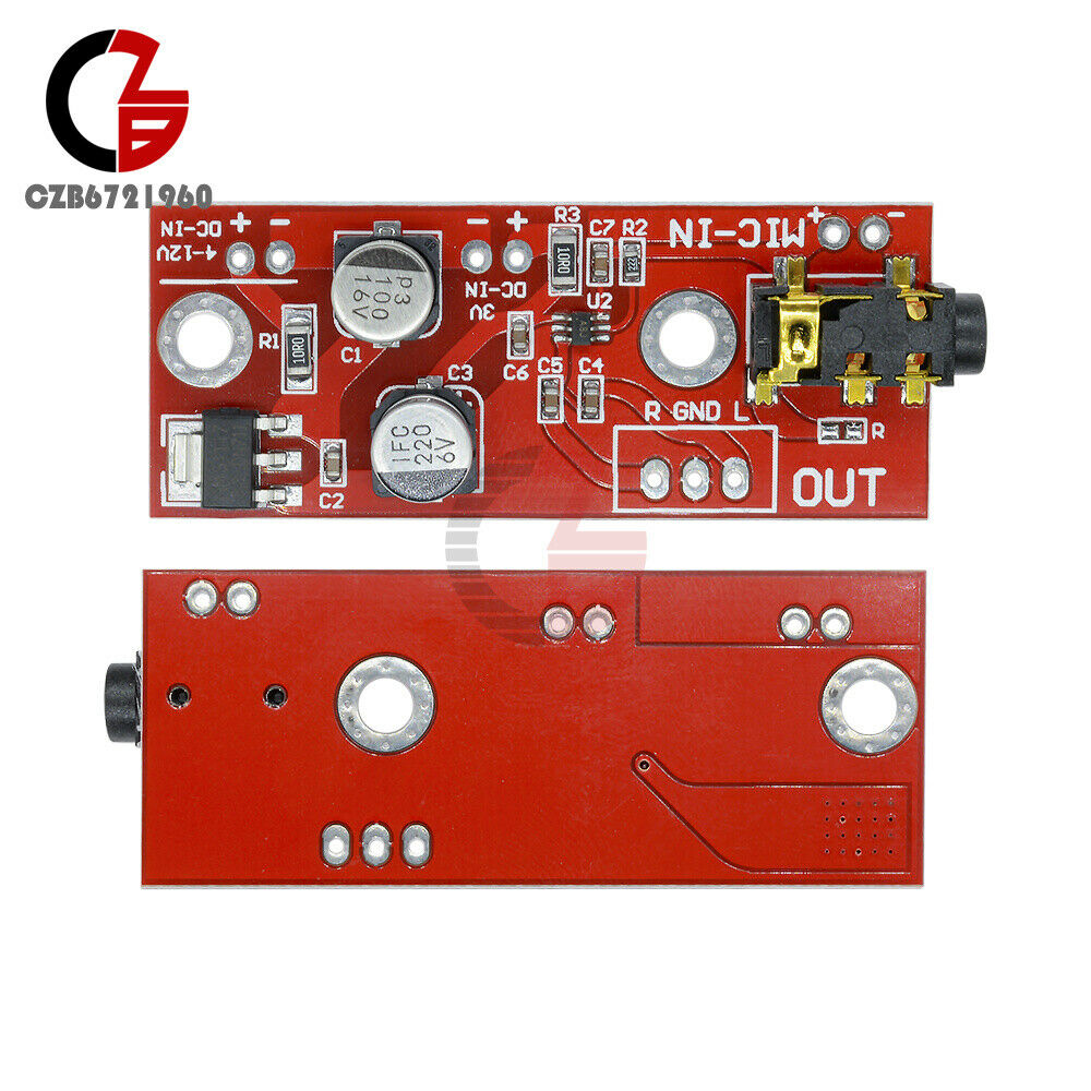 MAX9812 Electret Microphone Amplifier Board Sound Voice Module 3V/5V/12V Input
