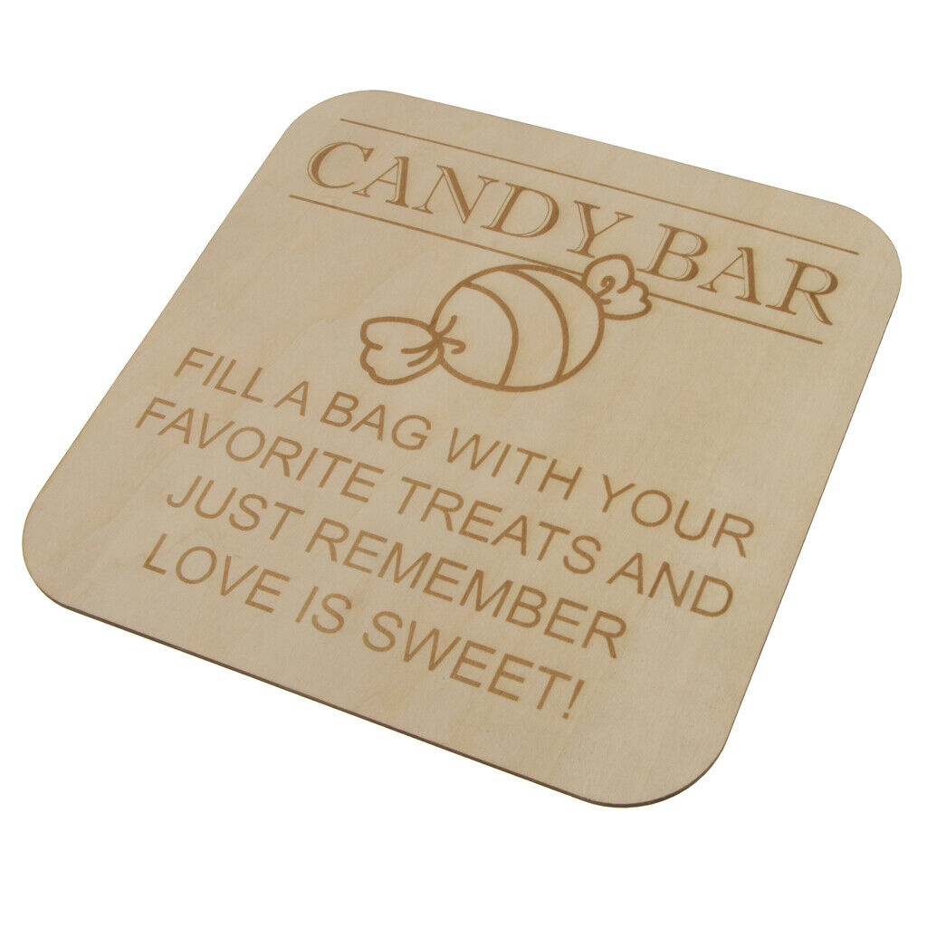 Wedding birthday party bar sign decoration with '' candy bar '' sign
