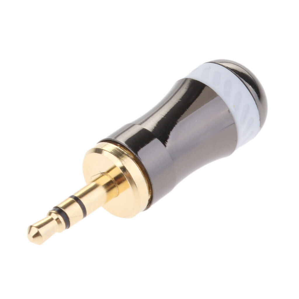 3Pole 1/8'' 3.5mm Male Repair Headphone Jack Audio Soldering Connector